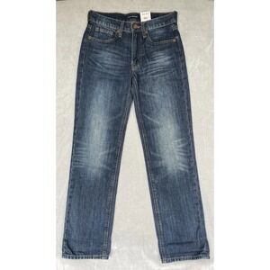 NWT Lucky Brand Jeans Womens Size 00 24R Mid Rise Boy Jeans 28x28.5 Retails $129